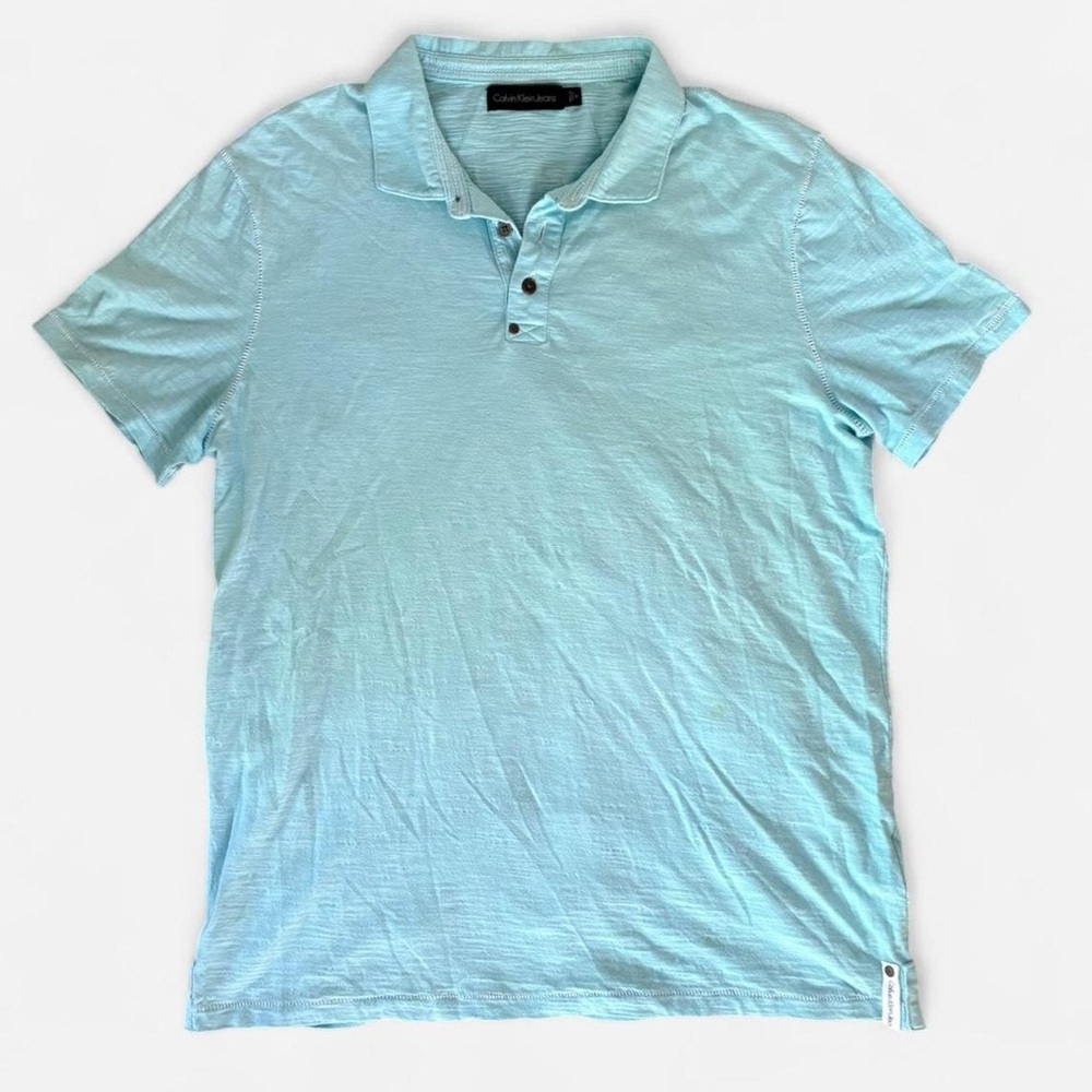 Calvin Klein Light Blue Men's Polo Shirt